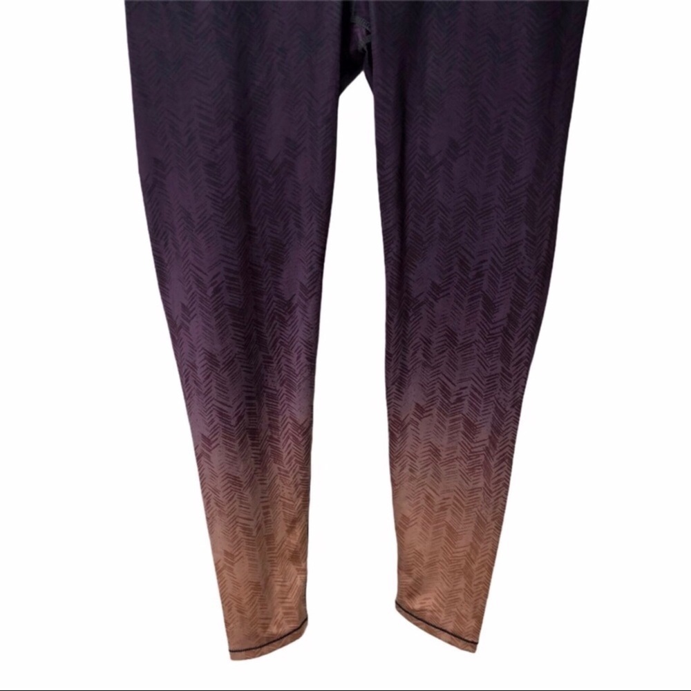 AR-33 Alpha High Waist Ombre Leggings Size Medium Purple Activewear High Waist - Picture 8 of 11